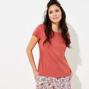 Loft Plus Smocked Waist Tee